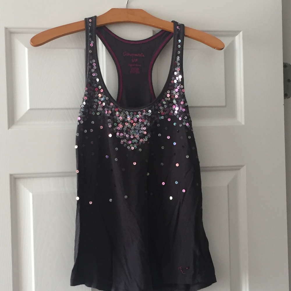 Aeropostale sequin racer back tank